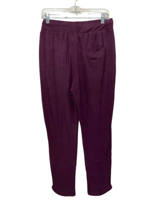 Anthropologie Size Medium Burgundy Viscose Blend Elastic Waist Drawstring Pants Burgundy / Medium