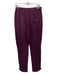Anthropologie Size Medium Burgundy Viscose Blend Elastic Waist Drawstring Pants Burgundy / Medium