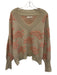 By Anthropologie Size M Light brown & pink Acrylic & Nylon Long Sleeve Sweater Light brown & pink / M