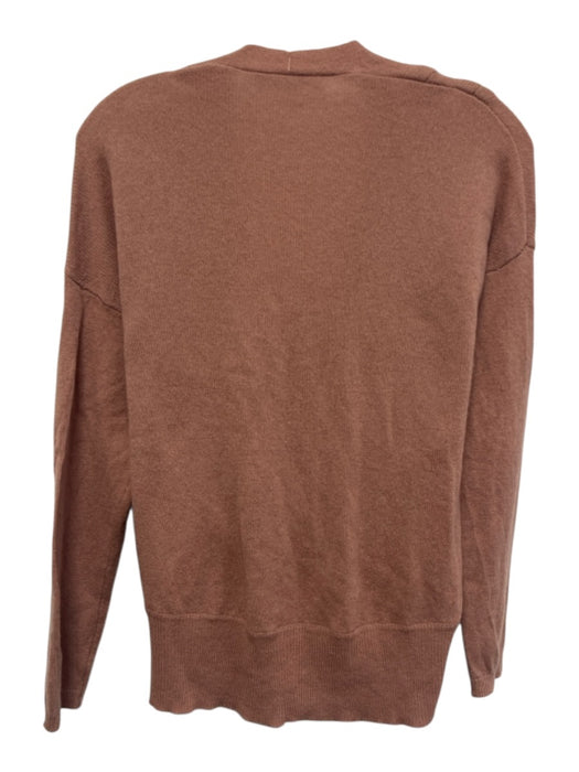 Frame Size S Dusty Pink Cashmere Long Sleeve Deep V neck Knit Sweater Dusty Pink / S