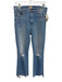 Mother Size 29 Light Wash Cotton & Polyester High Rise Distressed Raw Hem Jeans Light Wash / 29