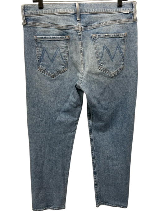 Mother Size 29 Light Wash Cotton Denim Mid Rise Button Fly Slim Ankle Jeans Light Wash / 29