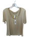 L'agence Size XL Bone Acetate Blend Short Sleeve Top Bone / XL