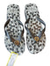 Tory Burch Shoe Size est 9 Black & Gray Rubber Thong Wedge Dots Sandals Black & Gray / est 9