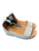 See By Chloe Shoe Size 39 Taupe & Black Canvas Espadrille Platform Sandals Taupe & Black / 39