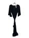 Alexis Size XL Black Short Sleeve Belted Back Zip Maxi Dress Black / XL