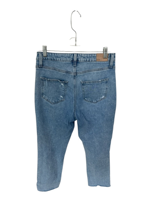 Paige Size 28 Light Wash Cotton High Waist Straight Leg distressed Jeans Light Wash / 28