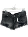We The Free Size Est L Black Cotton Blend Button Fly Cut Off Denim Shorts Black / Est L