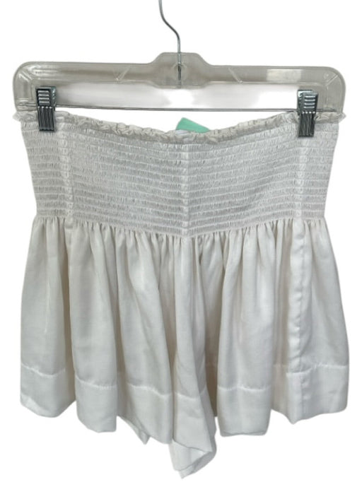 Koch Size M White Polyester Smocked Shorts White / M