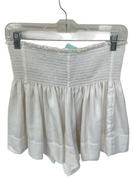 Koch Size M White Polyester Smocked Shorts White / M
