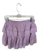 Loveshackfancy Size M Purple Cotton Waist Band Lace Mini Skirt Purple / M