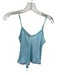 Shug! Size M Sky Blue Silk Spaghetti Strap Drawstring Waist Top Sky Blue / M