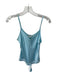 Shug! Size M Sky Blue Silk Spaghetti Strap Drawstring Waist Top Sky Blue / M