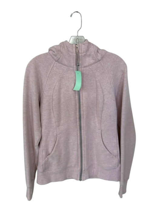 Lululemon Size 8 Blush Cotton Blend Hood Full ZIp Athletic Jacket Blush / 8
