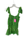 Amanda Uprichard Size M Green & Black Polyester Tie Straps Bandana Print Dress Green & Black / M