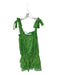 Amanda Uprichard Size M Green & Black Polyester Tie Straps Bandana Print Dress Green & Black / M