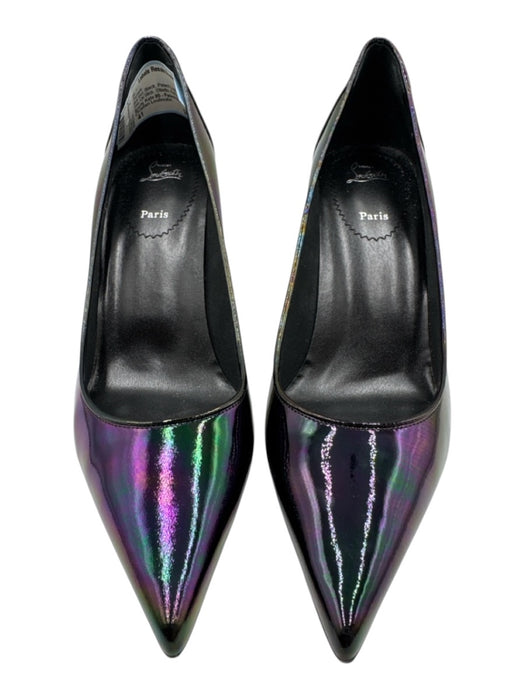 Christian Louboutin Shoe Size 41 Black Patent Leather Pointed Toe Stiletto Pumps Black / 41