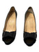 Louboutin Shoe Size 38.5 Black Leather Peep Toe Stiletto Nail heads Shoes Black / 38.5
