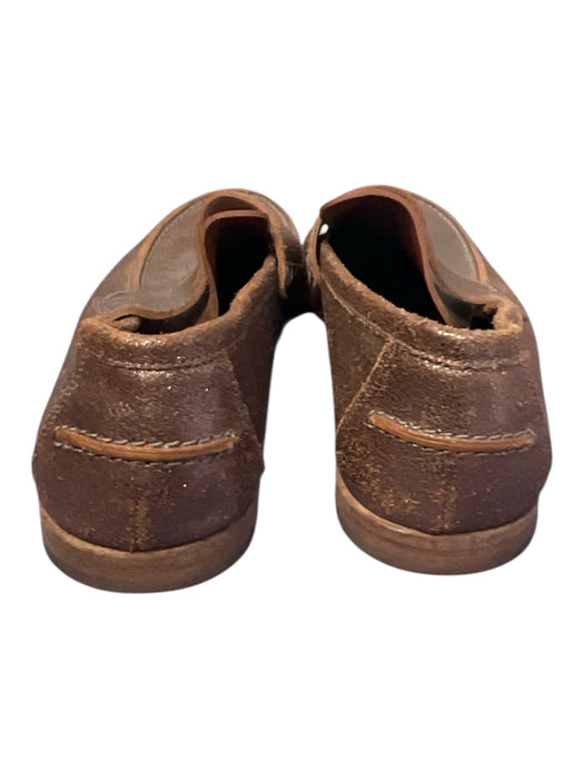 Jimmy Choo Shoe Size 41 Brown Leather Metallic finish Almond Toe Loafer Shoes Brown / 41