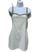 NBD Size S White Polyester Sleeveless Back Zip Embellished Mini Dress White / S