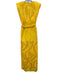 Stella McCartney Size 40 Yellow Viscose & Rayon Sleeveless Jaquard Maxi Dress Yellow / 40