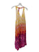 Anthropologie Size S Yellow, Orange & Pink Polyester Tie Dye Maxi Dress Yellow, Orange & Pink / S