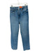Good American Size 29 Med Light Wash Cotton Blend High Waist Straight Leg Jeans Med Light Wash / 29