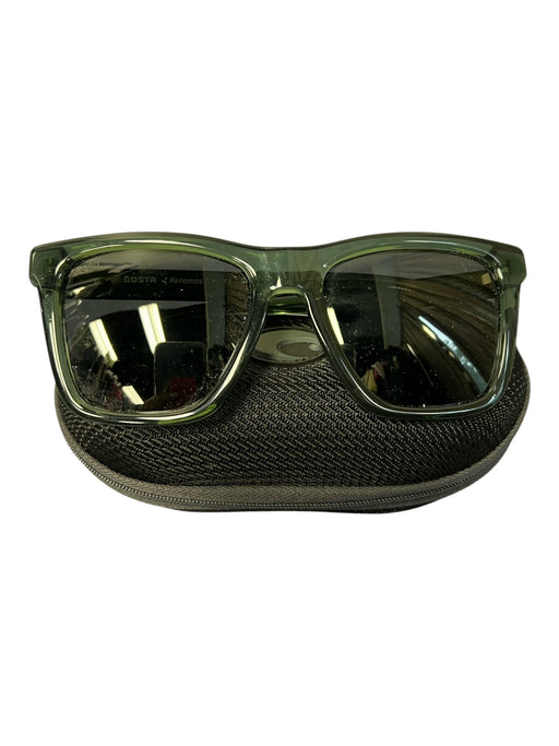 Costa Green Dark Lens Squarish Sunglasses Green