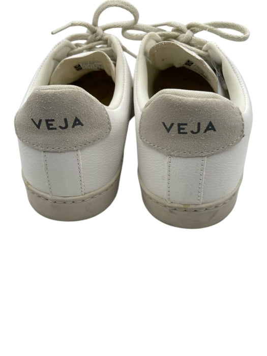 Veja Shoe Size 7 White Leather Lace Up Sneakers White / 7