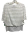 Elliott Lauren Size S White Rayon Blend Perforated Flutter Cap Sleeve Top White / S