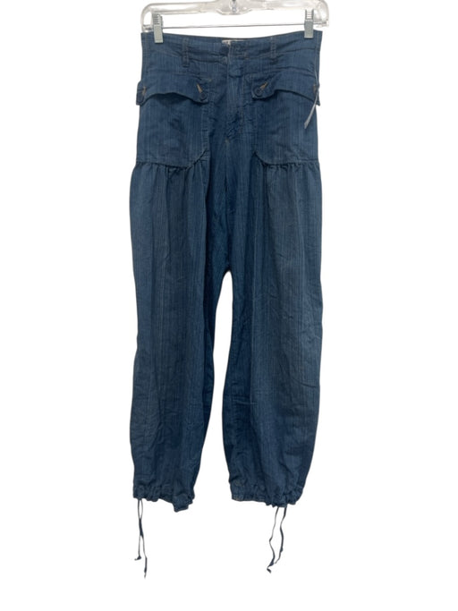 We The Free Size 24 Medium dark wash Cotton Blend Denim Whiskering Jeans Medium dark wash / 24