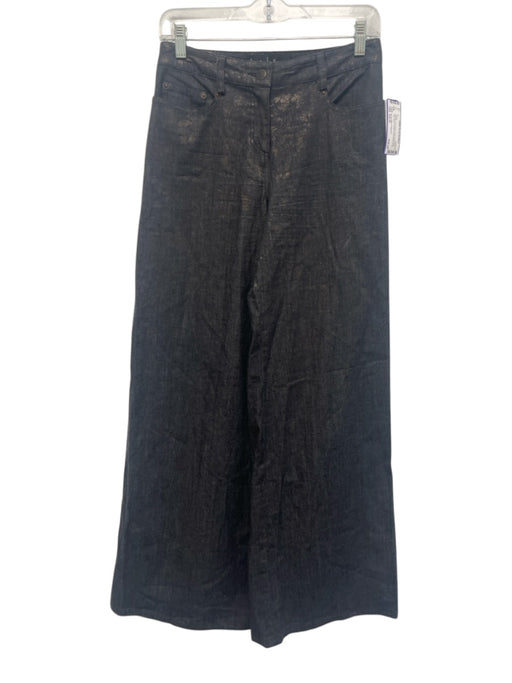 Nicole Miller Collection Size Est M Dark Wash & Gold No Fabric Tag Denim Jeans Dark Wash & Gold / Est M
