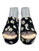 Beach by Matisse Shoe Size 8 Black, White & Yellow textile upper Floral Sandals Black, White & Yellow / 8