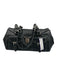 Giudit Black Leather Buckle Detail Silver Tone Hardware Flap Top Shoulder Bag Black
