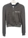 Happy Camp3r Size XS Gray Cotton Blend Waffle Knit Zip Front Lounge Pant Set Gray / XS