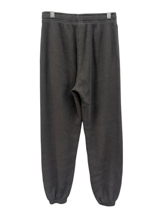 Happy Camp3r Size XS Gray Cotton Blend Waffle Knit Zip Front Lounge Pant Set Gray / XS