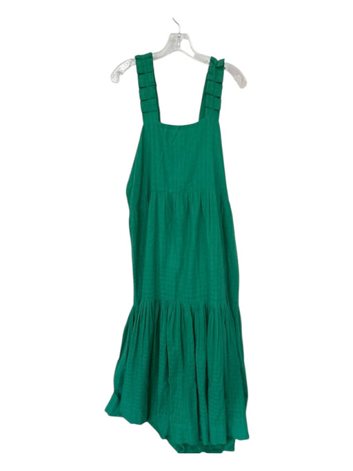 Mirth Size XL Green Cotton Sleeveless Tassels Maxi Dress Green / XL