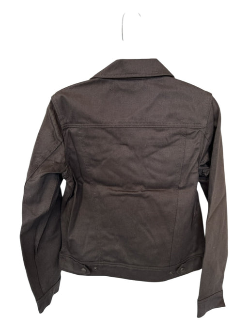 Filson Size S Brown Cotton Front Pocket Button Up Collar Jacket Brown / S