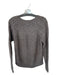 Prana Size S Gray Cotton Blend Knit Long Sleeve Speckled Sweater Gray / S