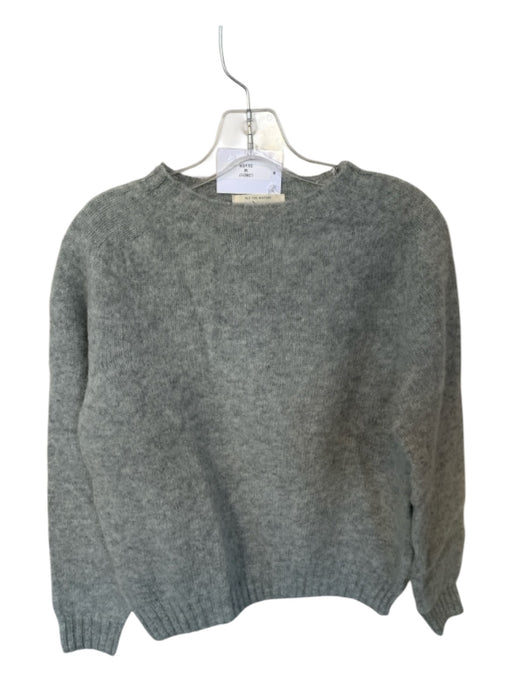 Size M Gray Wool Long Sleeve Knit Sweater Gray / M