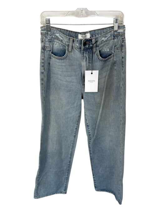 Hidden Size 27 Light Wash Cotton High Waist Wide Leg Jeans Light Wash / 27