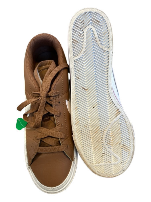 Nike Shoe Size 7.5 Brown & White Leather Athletic Sneakers Brown & White / 7.5