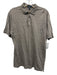 Peter Millar Size L Brown Cotton Blend Solid Polo Men's Short Sleeve Brown / L
