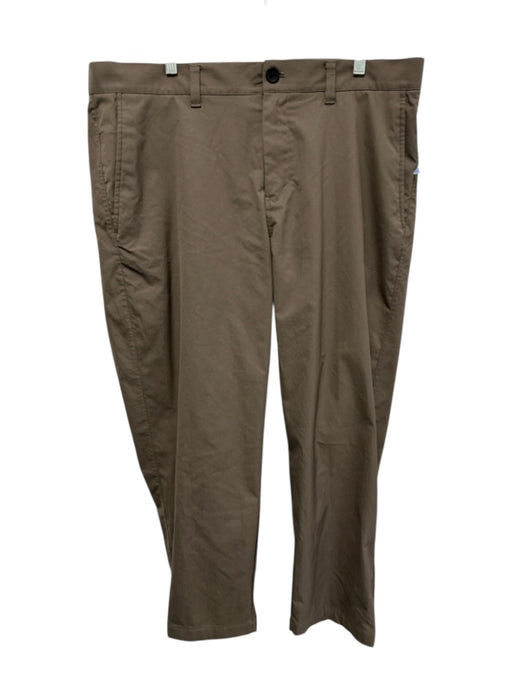 Lululemon Size 38 Brown Cotton Blend Solid Khaki Athleisure Men's Pants Brown / 38