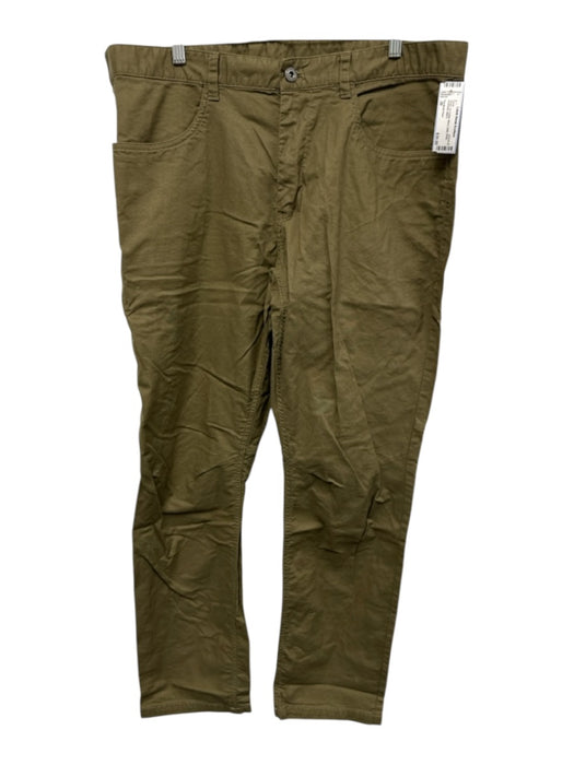 The North Face Size 38 Green Cotton Blend Solid Khaki Men's Pants Green / 38