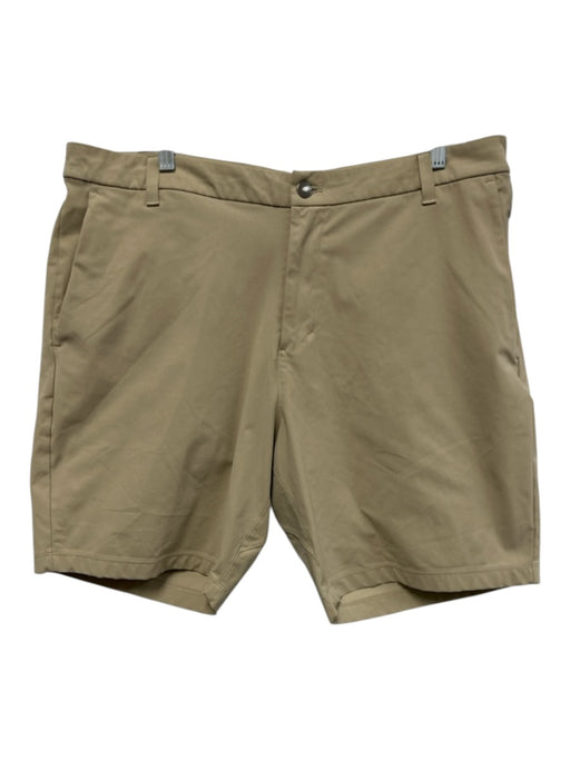 Lululemon Size 38 Beige Synthetic Solid Athletic Khakis Men's Shorts Beige / 38