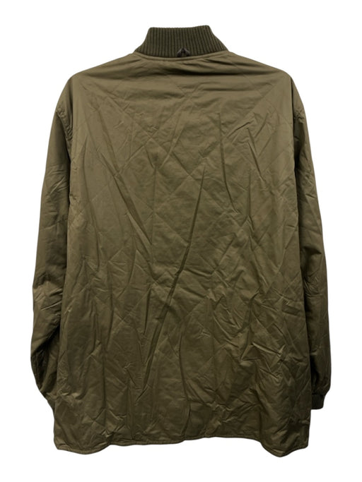Patagonia Size L Olive Green Synthetic Quilted Bomber Zip Up Men's Jacket Olive Green / L