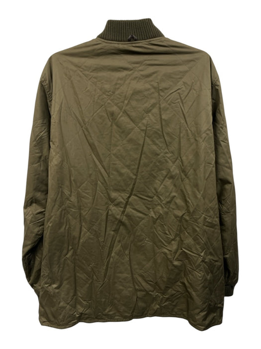 Patagonia Size L Olive Green Synthetic Quilted Bomber Zip Up Men's Jacket Olive Green / L