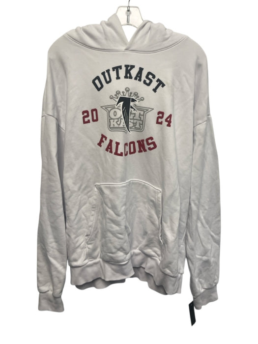 NFL Size XL White, Black & Red Cotton Graphic Hoodie Men's Jacket White, Black & Red / XL