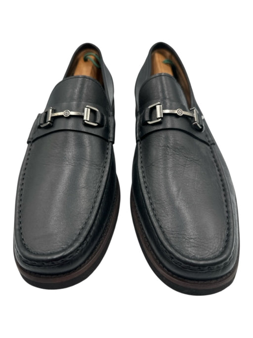 Peter Millar Shoe Size 13 Black Leather Solid Horse Bit Loafer Men's Shoes Black / 13